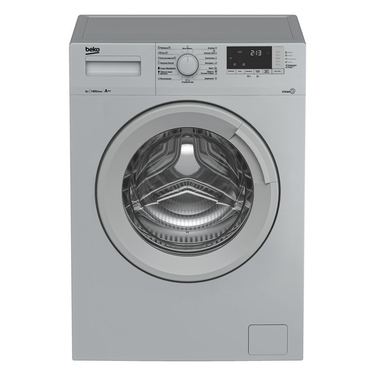 Стиральная машина Beko WSRE 6512 ZSS серебристый