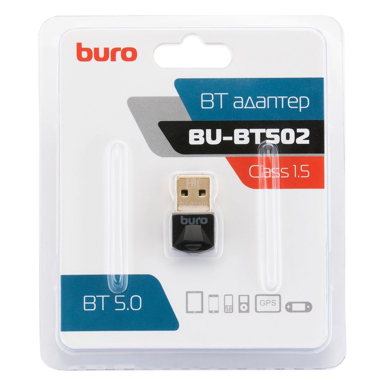Bluetooth адаптер Buro BU-BT502 чёрный