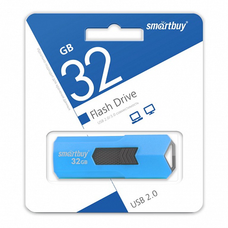 USB-флеш накопитель 32 Гб SmartBuy Stream синий