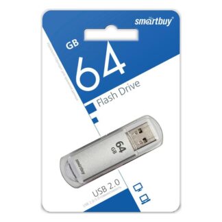 USB-флеш накопитель 64 Гб SmartBuy V-Cut серебристый