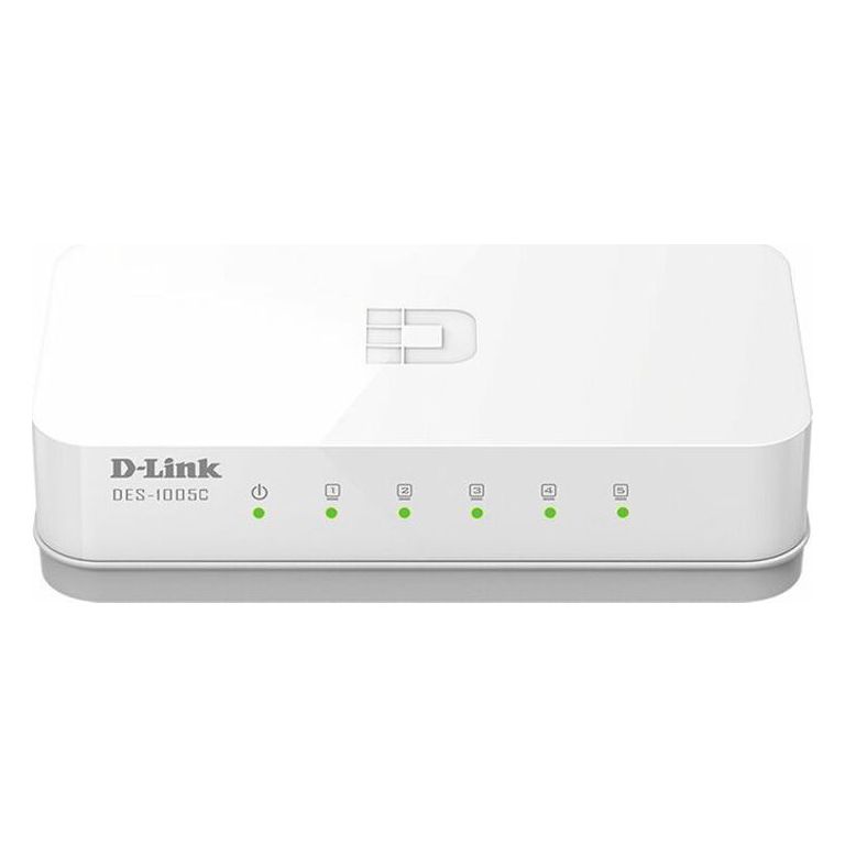 Коммутатор D-Link DES-1005C белый