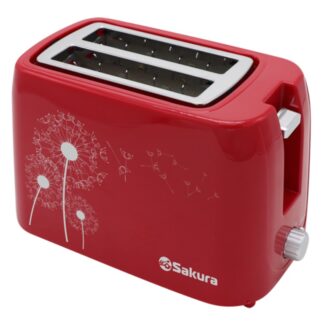 Тостер Sakura SA-7608R красный с рисунком