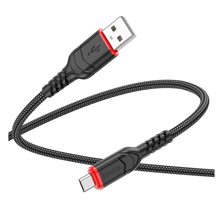 Кабель USB-microUSB 3м Hoco X59 чёрный