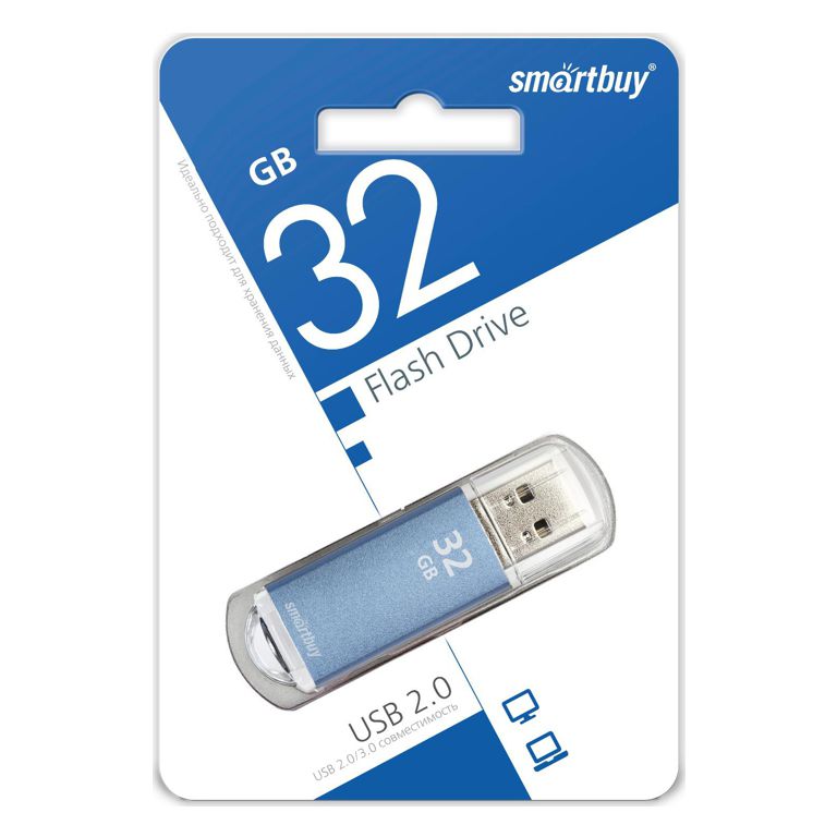 USB-флеш накопитель 32 Гб SmartBuy V-Cut синий