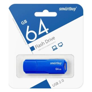 USB-флеш накопитель 64 Гб SmartBuy Clue синий