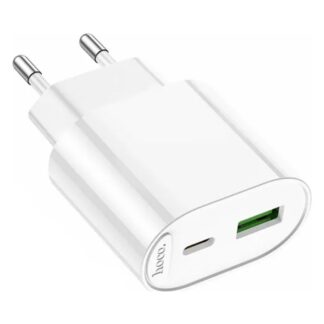 Сетевое зарядное устройство Hoco C109A USB-A / USB-C белый