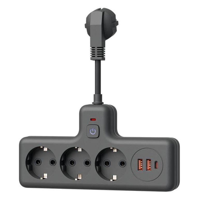 Сетевой фильтр Космос FRKsm0.3m-3g(B)USB чёрный