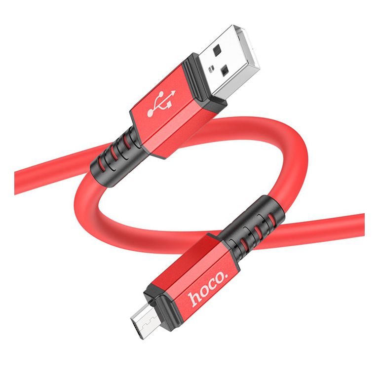 Кабель USB-microUSB 1м Hoco X85 красный